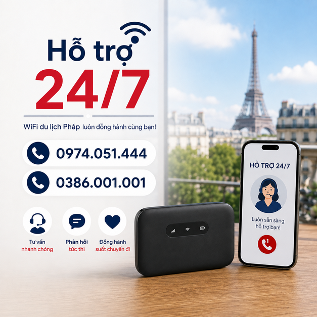 THUÊ WIFI ĐI PHÁP