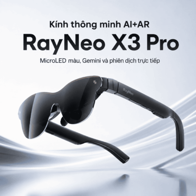 Kính thông minh AI+AR RayNeo X3 Pro – MicroLED màu, Gemini và phiên dịch trực tiếp