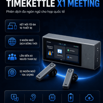 Tai Nghe Timekettle X1 Meeting –  Đặc Biệt Dành Cho Các Cuộc Họp Đa Ngôn Ngữ