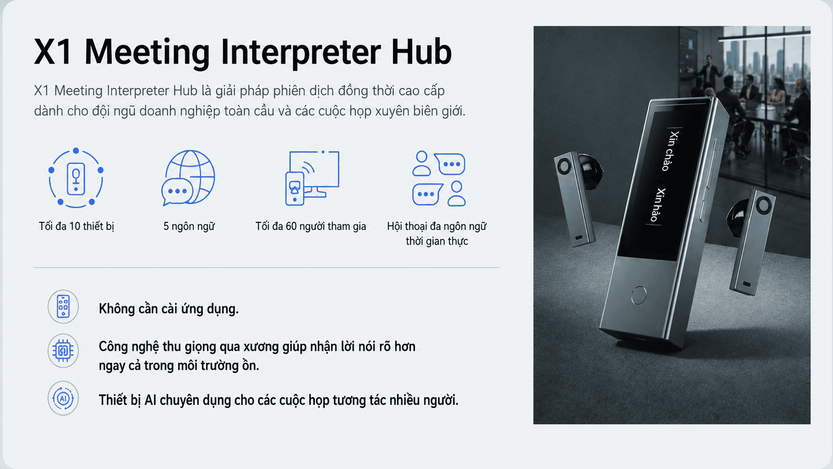 Timekettle X1 Meeting