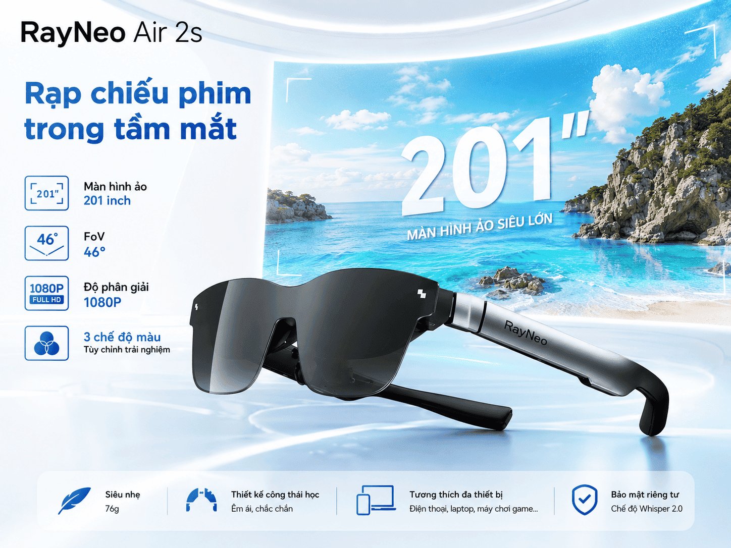 Kính AR RayNeo Air 2s
