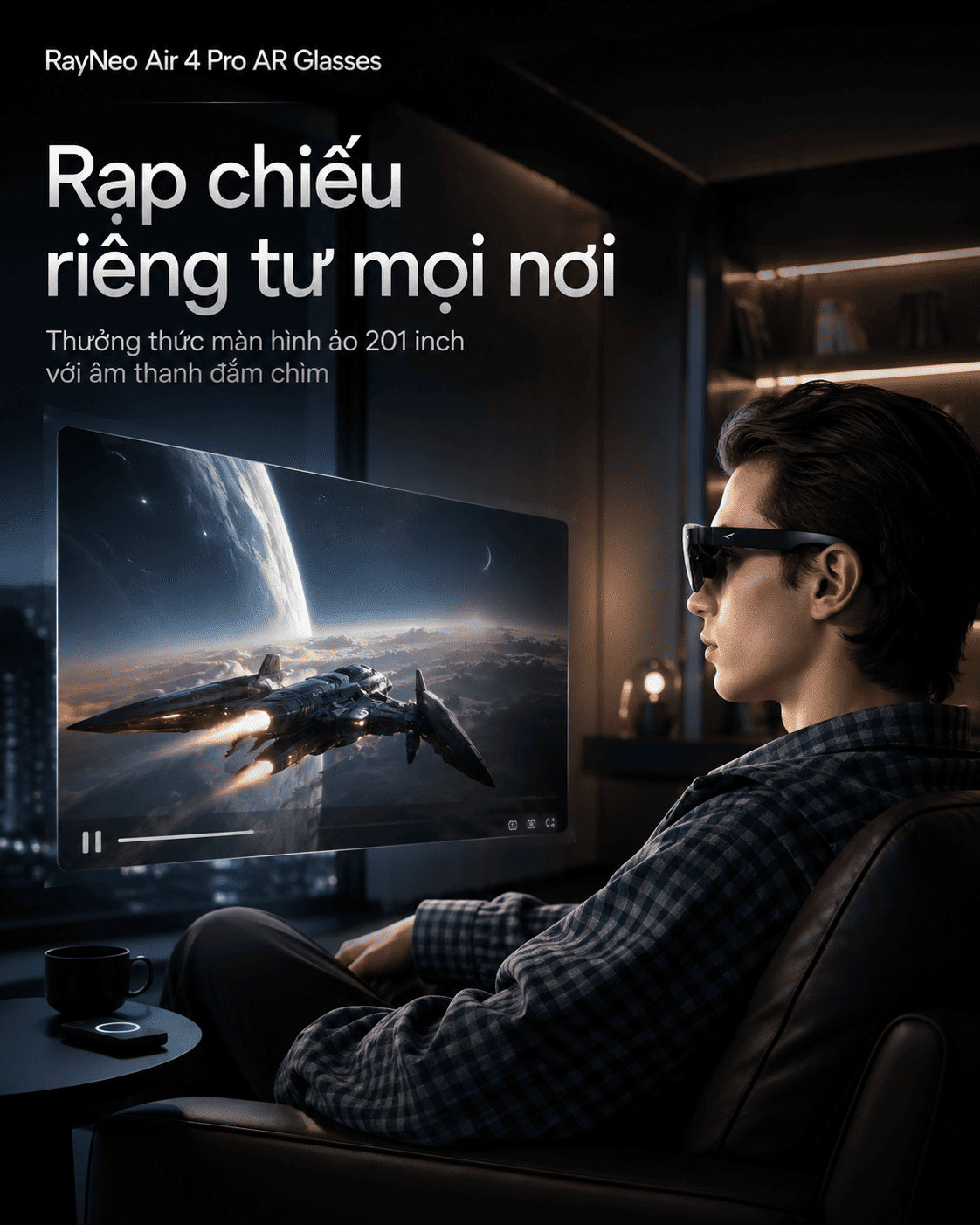 Kính AR RayNeo Air 4 Pro