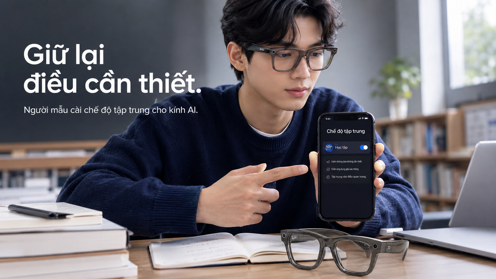 kính AI dành cho học tập
