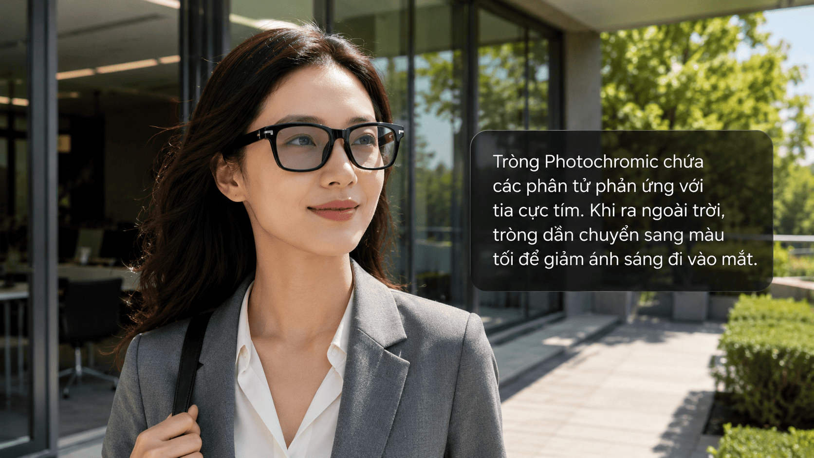 kính thông minh tròng đổi màu