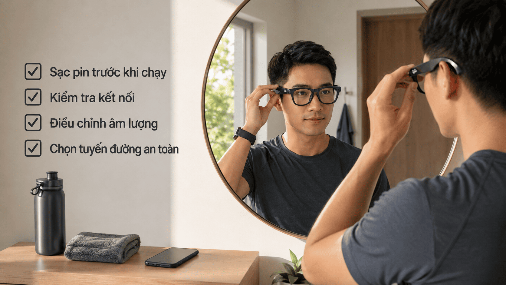  kính AI dùng khi chạy bộ

