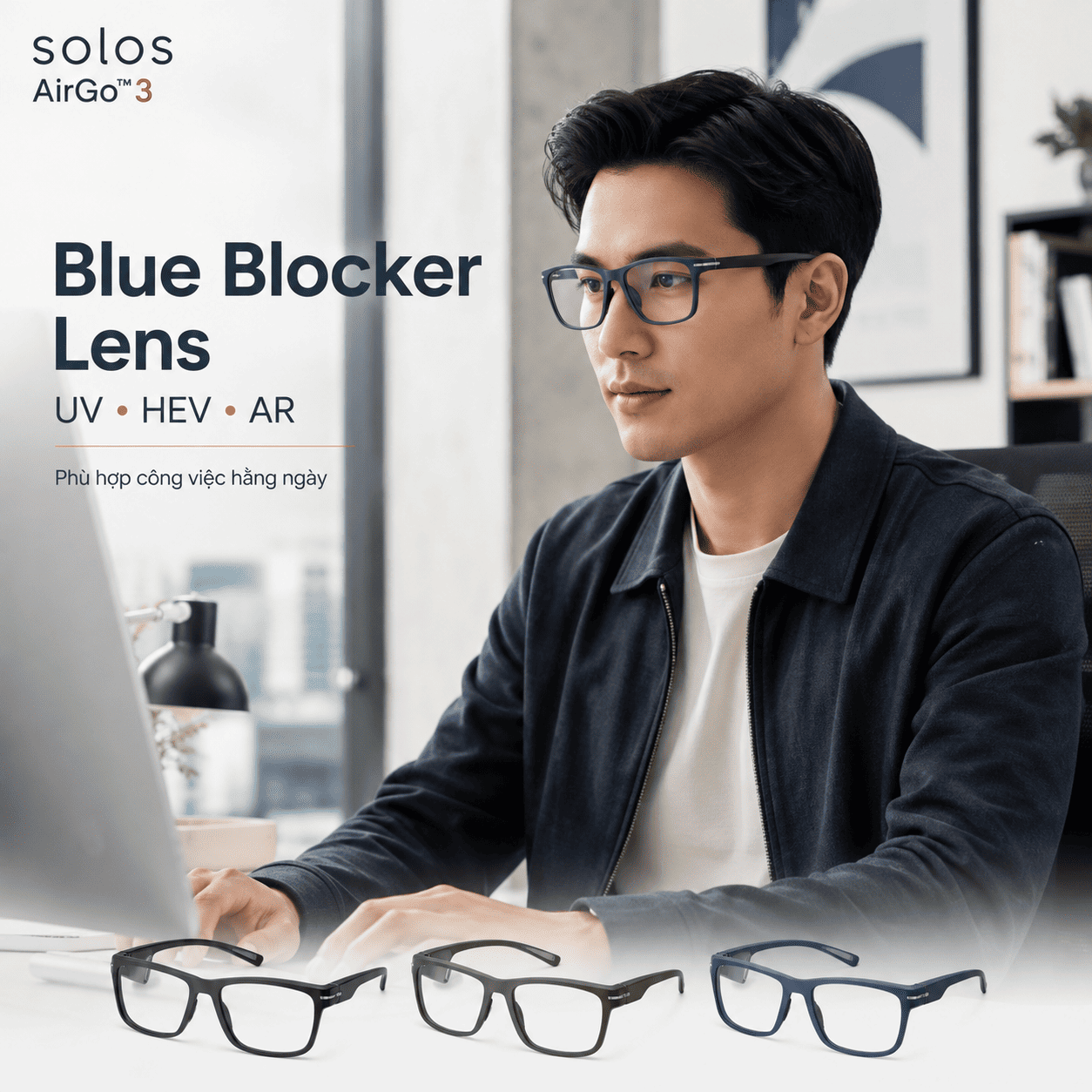 Mặt gọng Solos AirGo 3 Argon X
