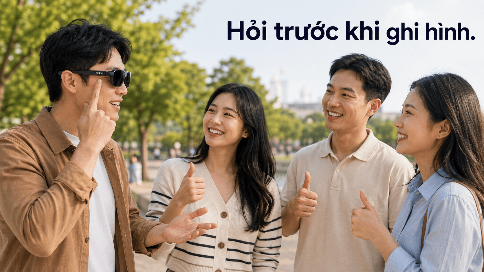 kính AI dùng ở nơi công cộng