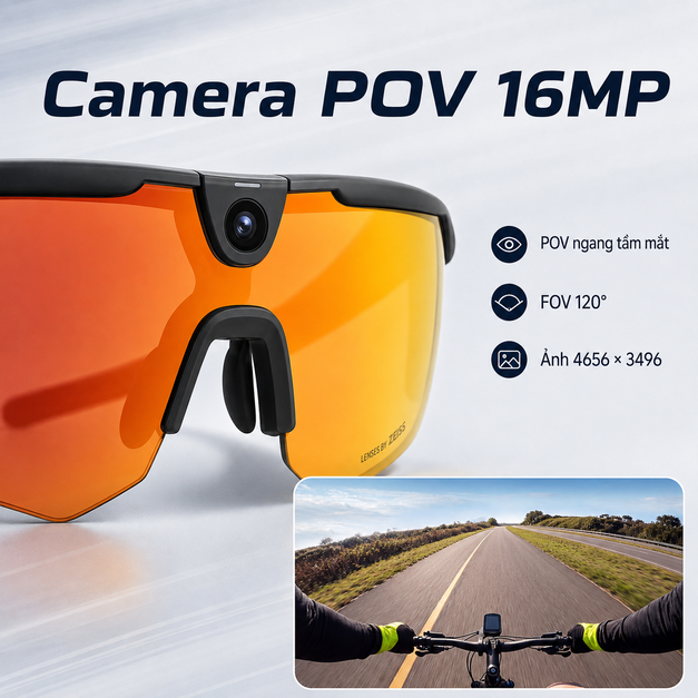 BleeqUp Ranger AI Sports Camera Glasses