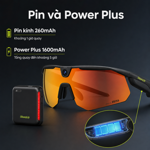 BleeqUp Ranger AI Sports Camera Glasses