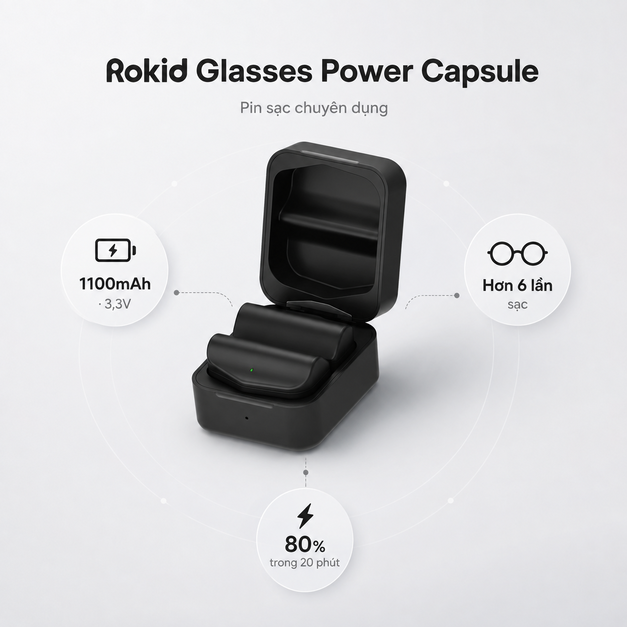 Pin sạc di động Rokid Glasses Power Capsule