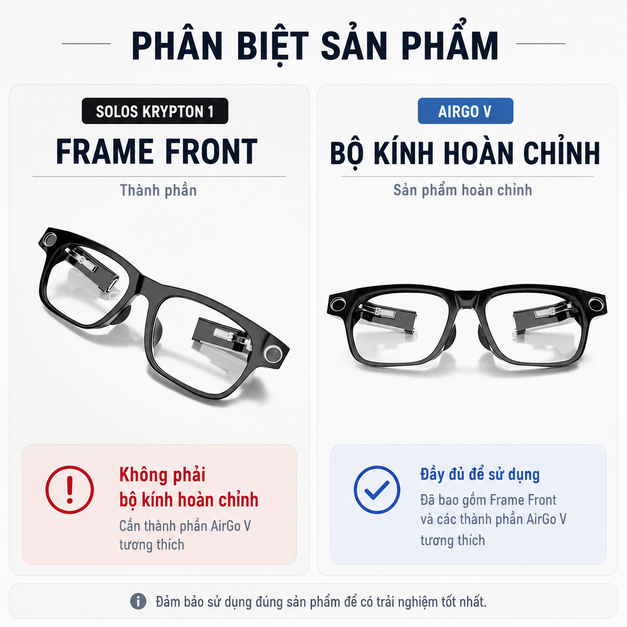 Mặt gọng Solos Krypton 1 Frame Front