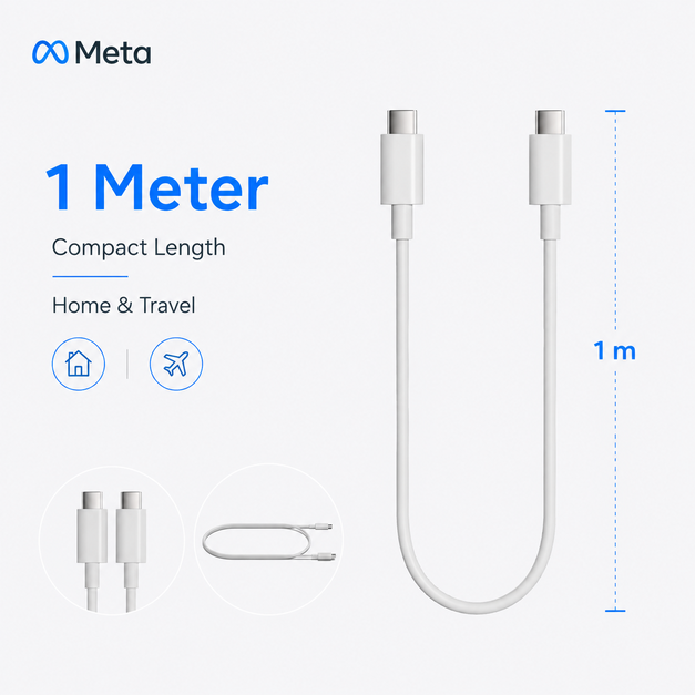 Meta USB-C Charging Cable