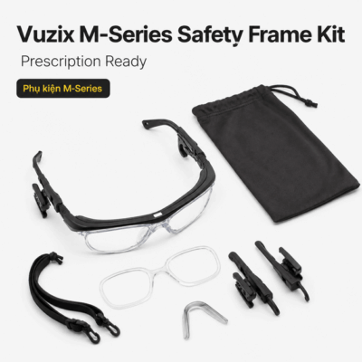 Gọng bảo hộ Vuzix M-Series Safety Frame Kit – Hỗ trợ tròng thuốc và lắp kính linh hoạt
