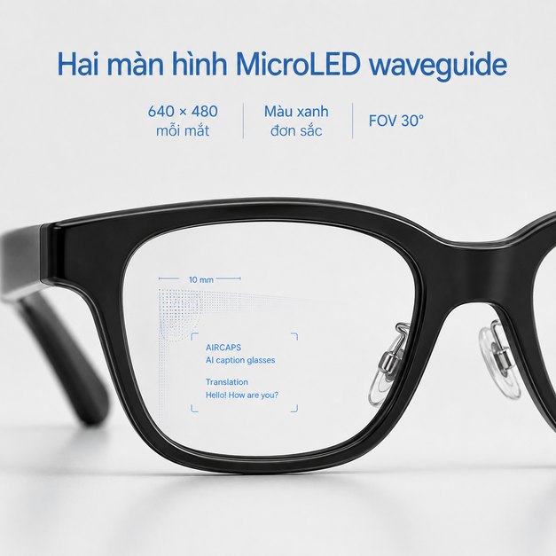 AirCaps AI Caption Glasses