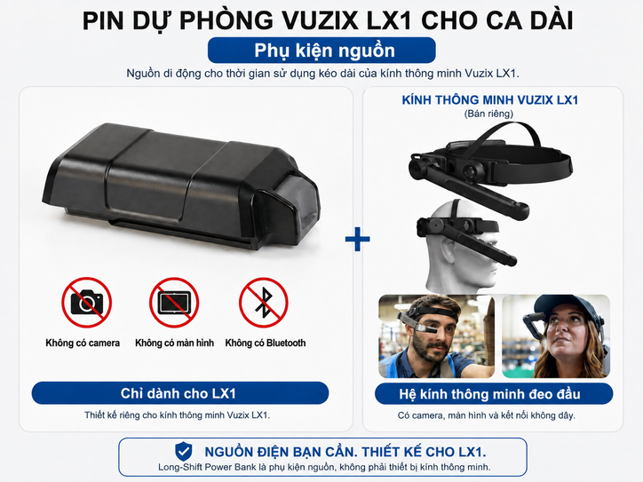 Vuzix LX1 Long-Shift Power Bank
