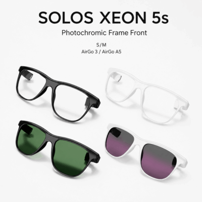 Mặt gọng Solos Xeon 5s Photochromic – Tròng đổi màu và linh hoạt cho AirGo 3