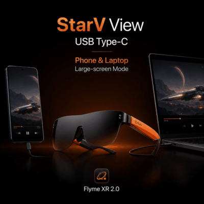 Kính AR StarV View – Màn hình OLED 188 inch và giải trí 3D sắc nét
