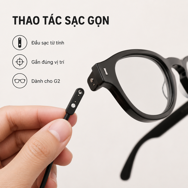 Cáp sạc từ tính Halliday G2