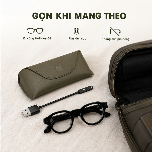 Cáp sạc từ tính Halliday G2