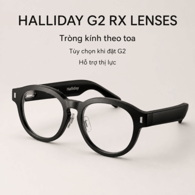 Tròng kính cận Halliday G2 Prescription (Rx) Lenses – Tùy chỉnh theo toa và hỗ trợ thị lực khi đeo kính
