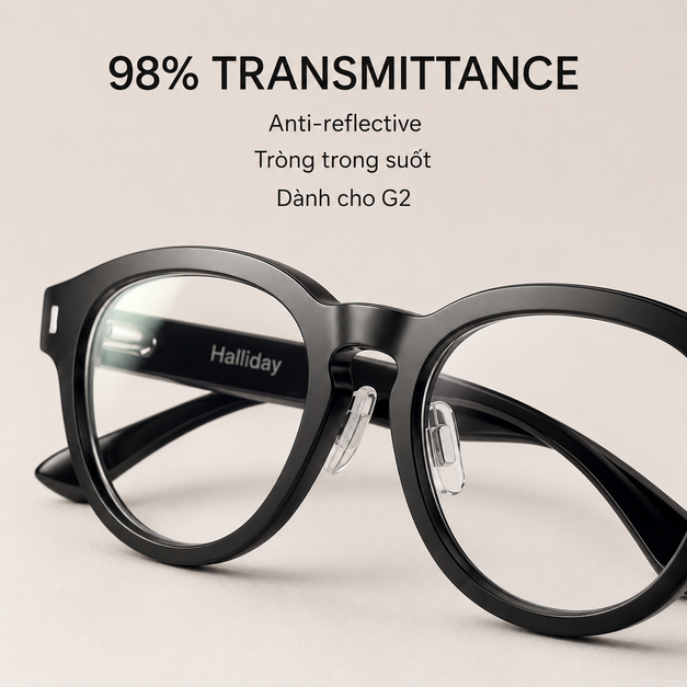 Tròng kính cận Halliday G2 Prescription (Rx) Lenses
