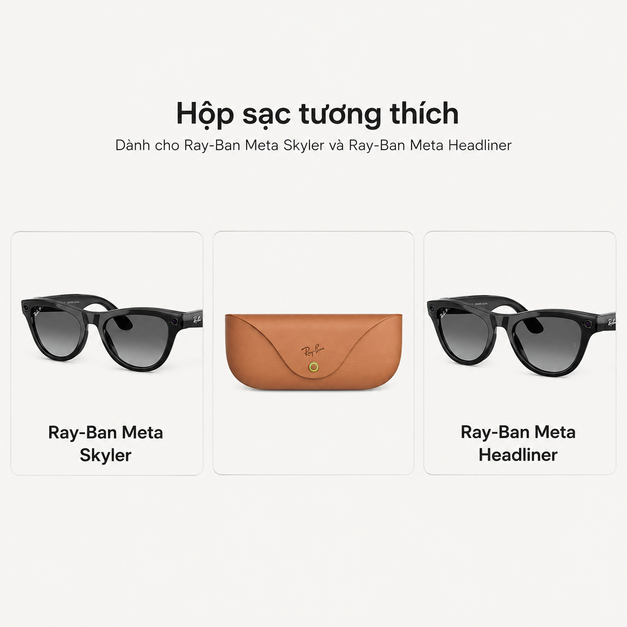 Ray-Ban Meta Charging Case - Brown