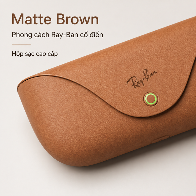 Ray-Ban Meta Charging Case - Brown