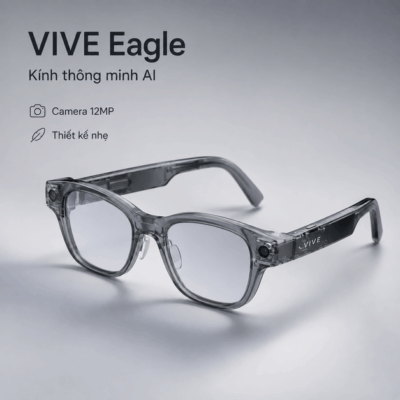 Kính thông minh VIVE Eagle – Camera 12MP và trợ lý AI rảnh tay