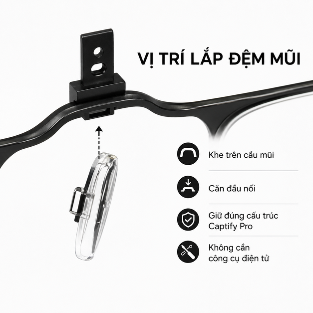 Bộ đệm mũi Nosepad Set for Captify Pro