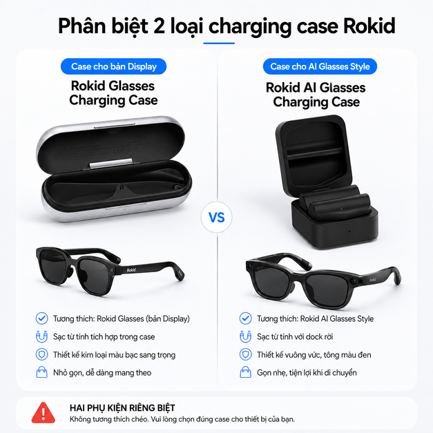 Rokid Glasses Charging Case