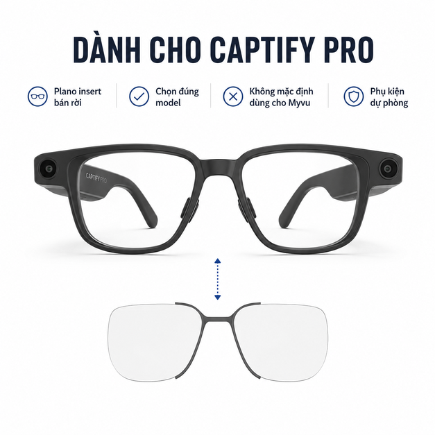 Bộ insert tròng Plano Inserts for Captify Pro