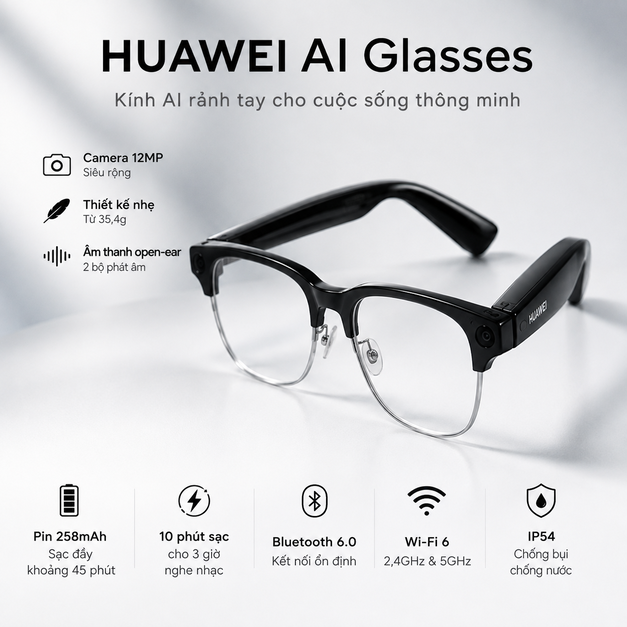 Kính thông minh HUAWEI AI Glasses