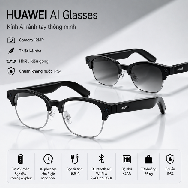 Kính thông minh HUAWEI AI Glasses