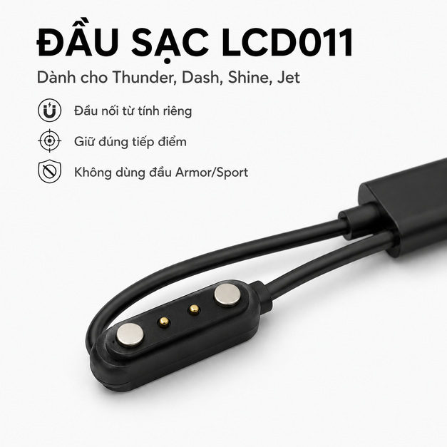 Cáp sạc từ tính USB-C Reebok Smart Eyeglasses
