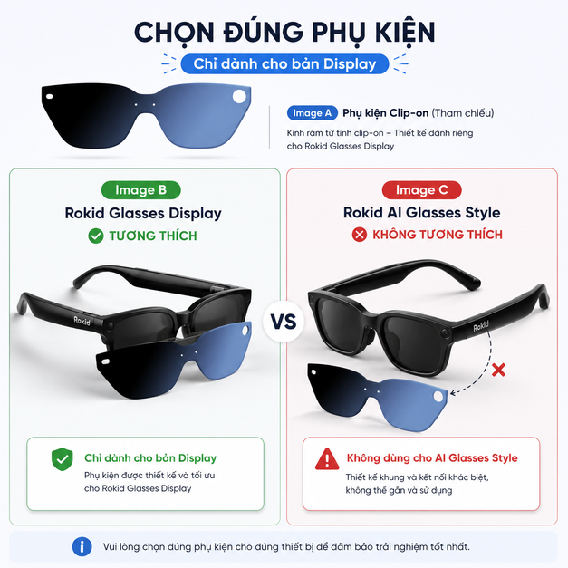 Rokid Glasses Clip-On Sunglasses
