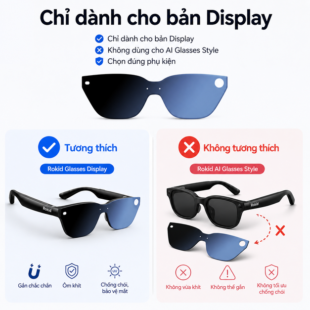 Rokid Glasses Clip-On Sunglasses