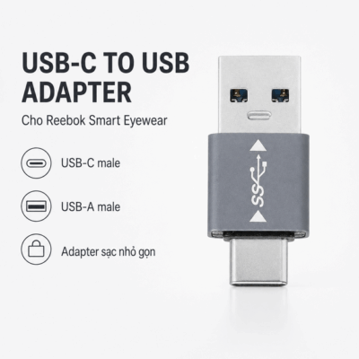 Adapter Lucyd USB-C to USB for Reebok – Chuyển đổi kết nối và hỗ trợ sạc linh hoạt