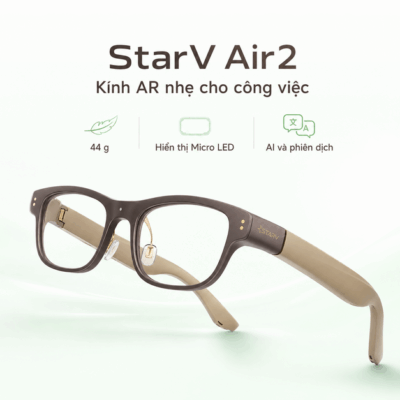 Kính AR StarV Air2 – Hiển thị Micro LED và phiên dịch 13 ngôn ngữ