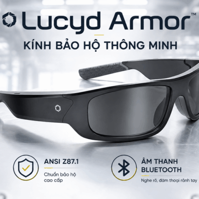 Kính bảo hộ thông minh Lucyd Armor – Chuẩn ANSI Z87.1 và âm thanh open-ear