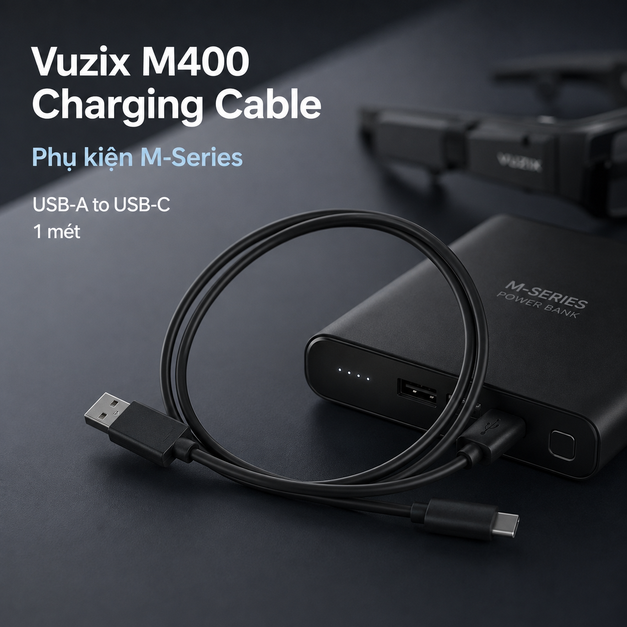 Vuzix M400 USB-A to USB-C Charging Cable 