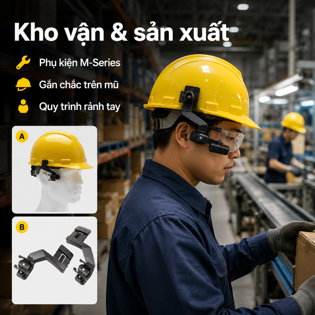 Vuzix M-Series Safety Helmet Mounts