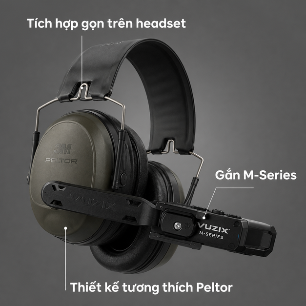 Vuzix Headset Mount, Peltor