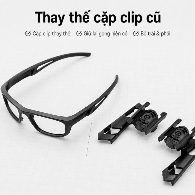 Vuzix M-Series Safety Frame Mounting Clips