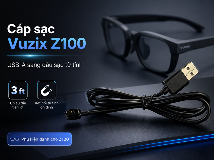 Vuzix Z100 USB-A to Magnetic Charging Cable