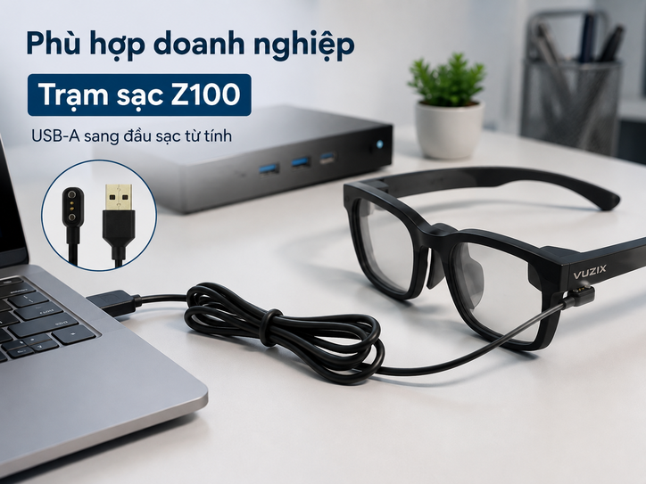 Vuzix Z100 USB-A to Magnetic Charging Cable