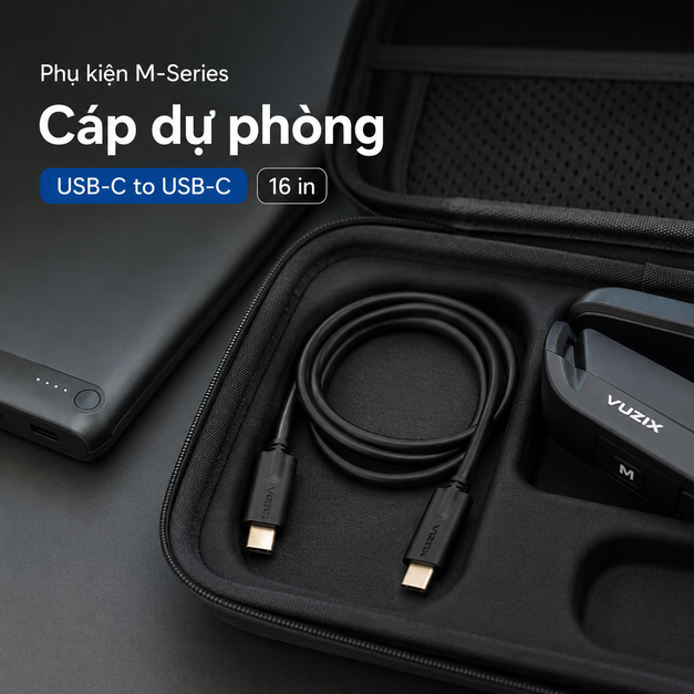 Vuzix M400 USB-C to USB-C Viewer Cable 16 in