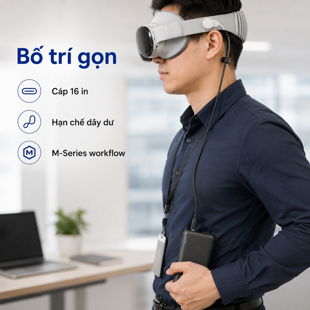 Vuzix M400 USB-C to USB-C Viewer Cable 16 in