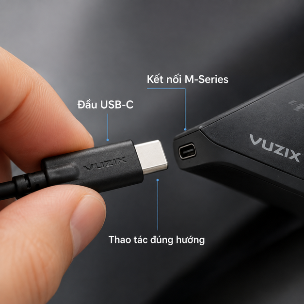 Vuzix M400 USB-C to USB-C Viewer Cable 16 in