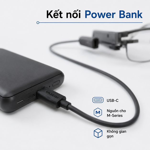 Vuzix M400 USB-C to USB-C Viewer Cable 16 in
