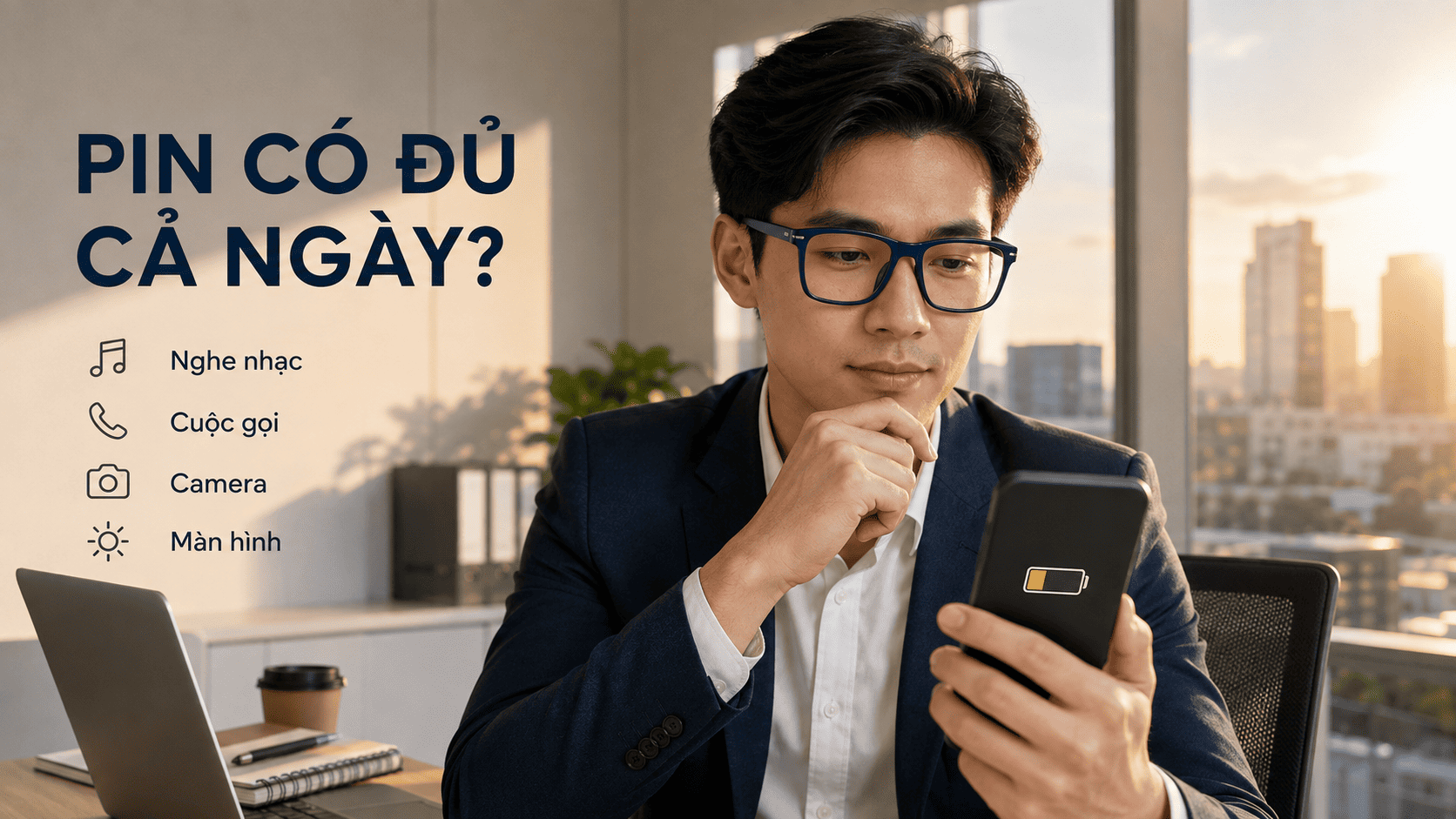 pin kính AI dùng được bao lâu